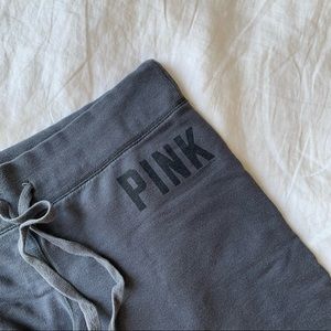 Victoria’s Secret PINK grey cropped sweatpants